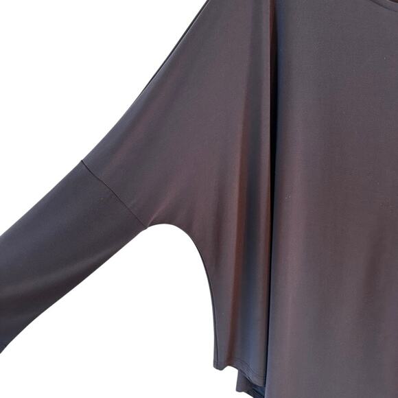 Last Tango Gray Dolman Sleeve Tunic Top Small Flowy Stretch Y2K - Picture 5 of 5